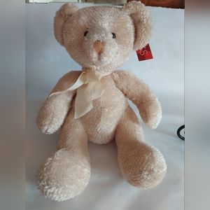 NwT Russ L’Amour Teddy Bear Cream Plush Chenille Stuffed Animal
